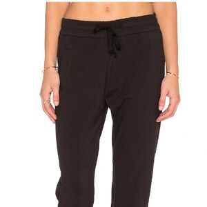 JAMES PERSE YOSEMITE Clean Sweatpant  Joggers in True Black size 1